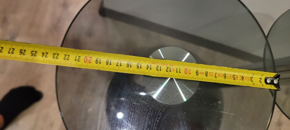Kwietnik szklany 3półki kółka