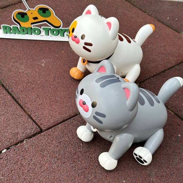 Котёнок на радиоуправлении “Пушинка” сер | Котик на пульте | Кот-робот