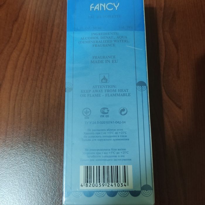 Туалетная вода Fancy объемом 30 мл.