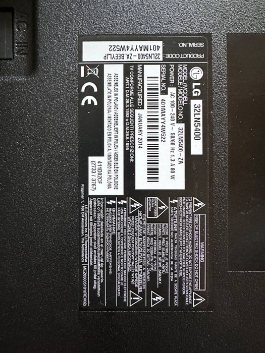 Телевізор LG 32LN5400