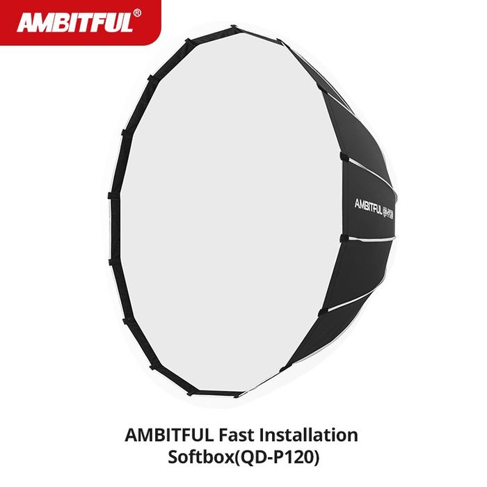 Foco de luz LED SMALLRIG RC 120B  Como Novo + Tripé + softbox parabólica 120cm
