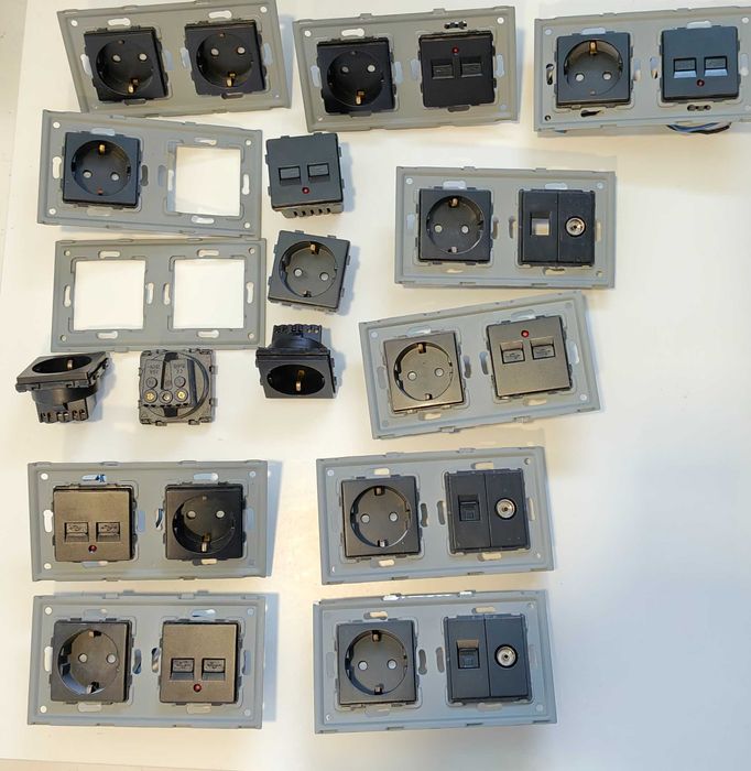 Aparelhagem elétrica tomadas, interruptores (Efapel e outros)