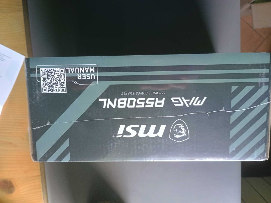 Nowy zasilacz MSI MAG 550W 80 Plus Bronze