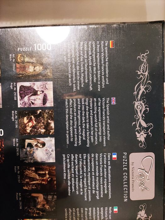 Puzzle Heye 1000 peças Favole Black by Victoria Françés novo