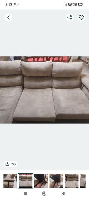 Sofá usado para desocupar