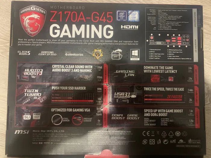 MSI z170 g45 gaming