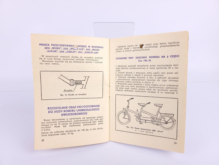 Instrukcja obsługi rowerów Romet 1970-80 rok