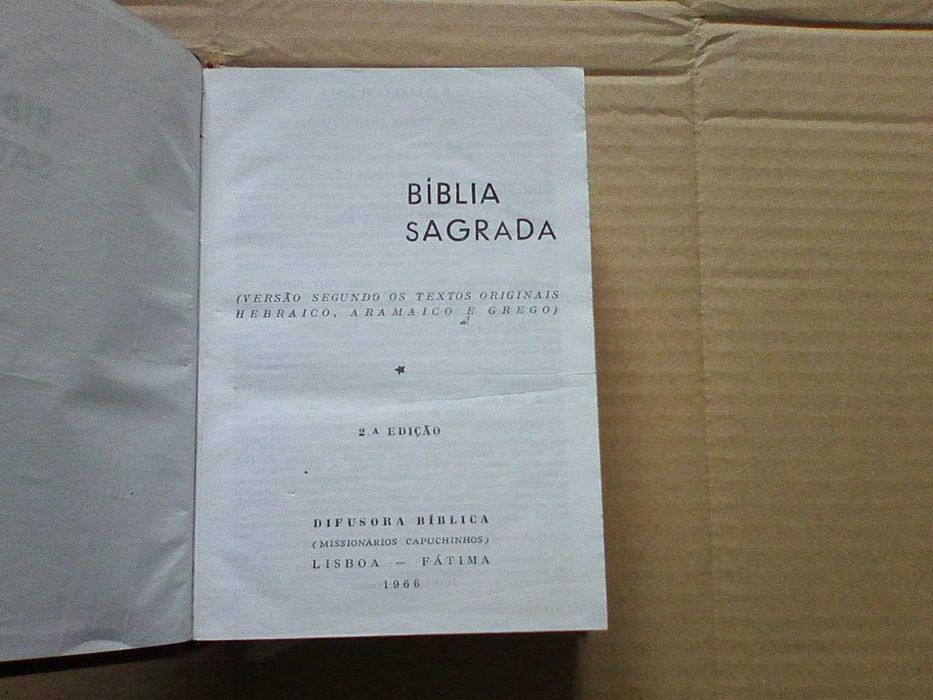 Biblia Sagrada  -Difusora Biblica 2ªed.