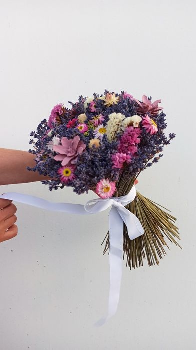 Лаванда _букет из сухоцветов_букет з сухоцвітів