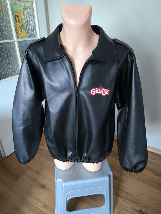 Smiffys Kurtka T-Birds Grease Jacket M czarna przebranie męska 50s 60s