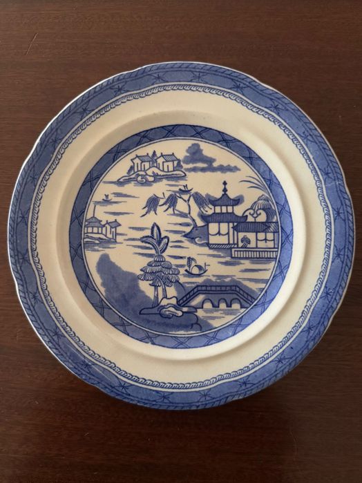 Prato Ashworth Bros padrão “Real Old Canton” de 1891 a 1930
