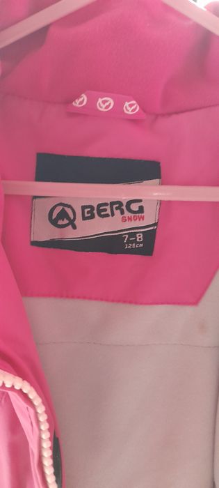 Casaco impermeável da Berg rosa 7-8 anos