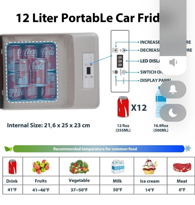 Lodówka turystyczna kompresorówa Alpicool C12PT