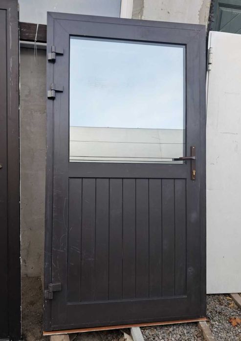 DRZWI Zewnętrzne Aluminiowe Przeszklone Wejściowe 109x202cm