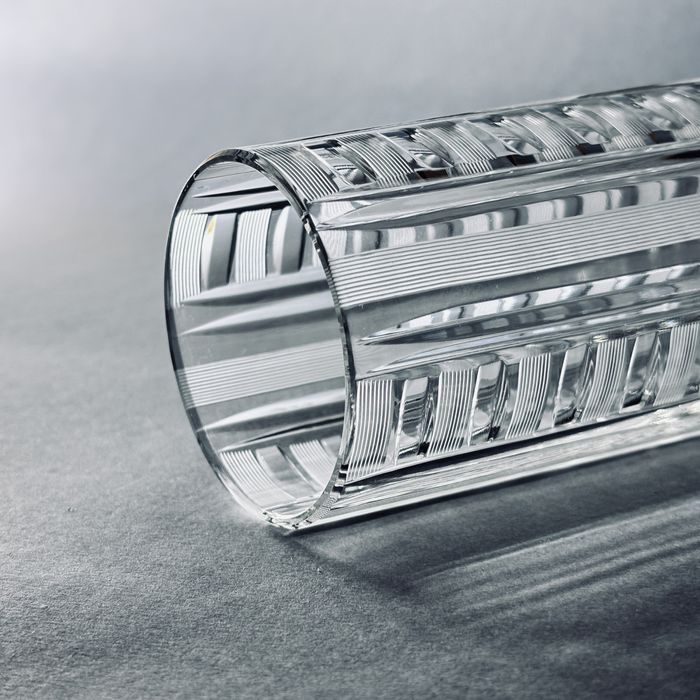 lata 60/70-te piękny szlifowany kryształowy wazon