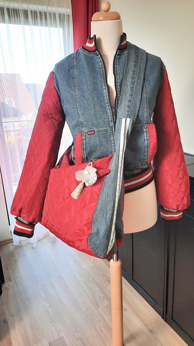 Torba na ramię na prezent dla Niej  handmade #upcycledclothes