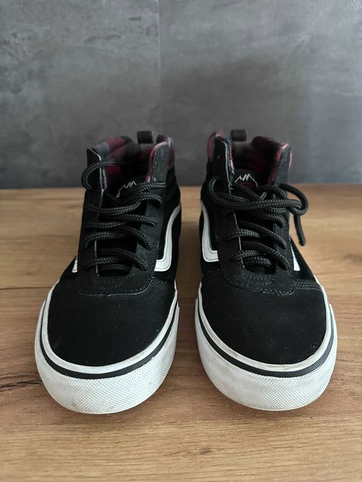 Vans Sk8-Hi Youth – czarne trampki wysokie w kratkę
