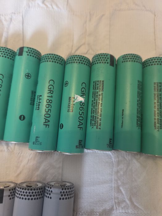 Pilhas Samsung/LG/outras 18650 3,7V recarregáveis - valor unitário