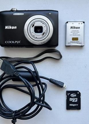 Фотоаппарат компактна камера nikon coolpix s2600 14.0 mp