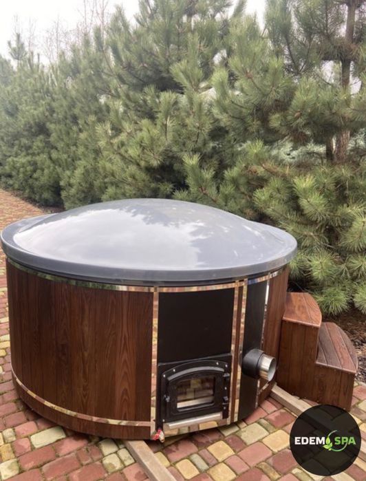 Чан на дровах! Виробник! Спа купіль! Купель з джакузі! Баня офуро!