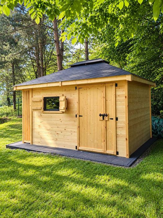Domek Narzędziowy 3x4 z Drewutnią 2w1 | Altana Drewniana | PRODUCENT