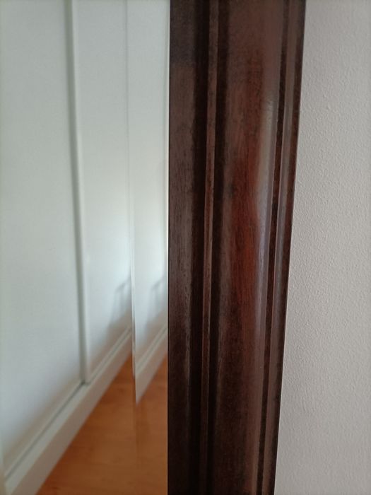 Espelho madeira  mogno