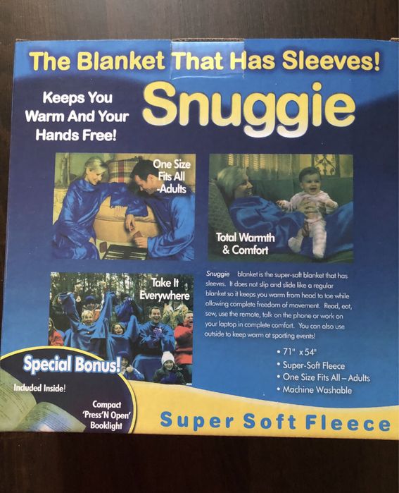 Koc z rękawami przytulny 48tknt