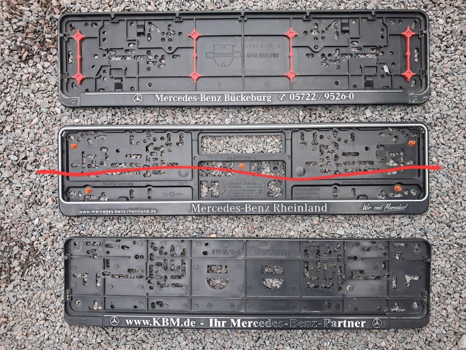 Номерні рамки до Mersedes-Benz.