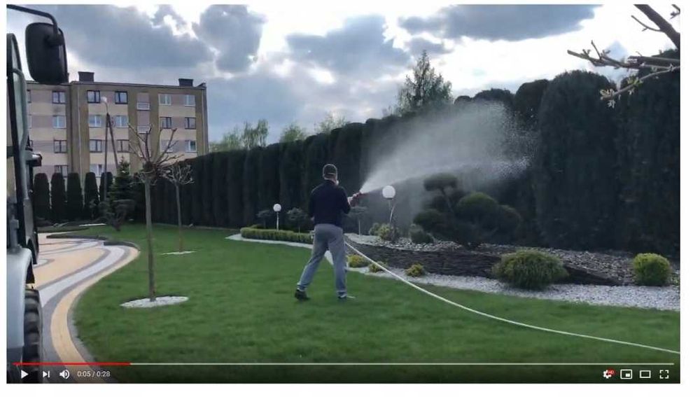 POMPA DO WODY SPALINOWA DEMON 1" + wąż ssawny + wąż 18B 30m + działko