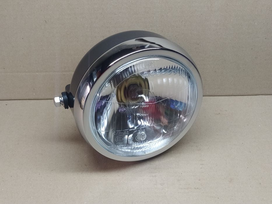 Фара передя мопеда Альфа Дельта кругла, квадратна