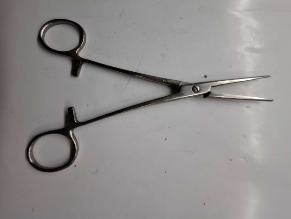 Зажим с фиксатором медицинский с шипом СССР  новий