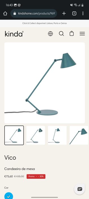 Candeeiro de secretária