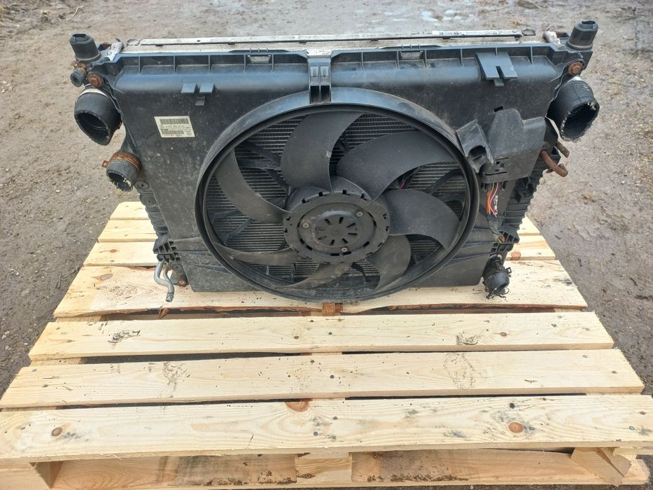 Chłodnica chłodnice intercooler wentylator komplet mercedes ml w164
