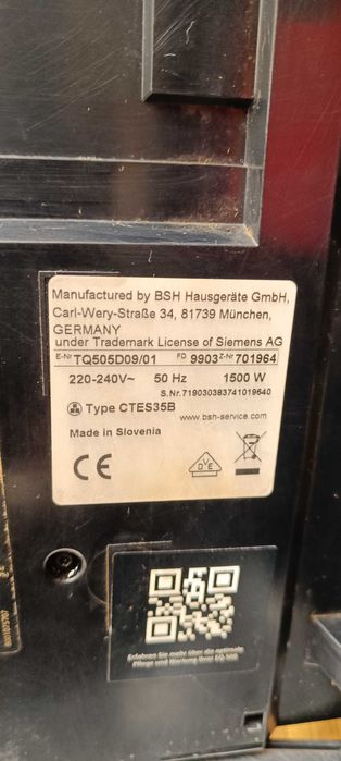 Кофемашина -Кавоварка Siemens  EQ 500 integral