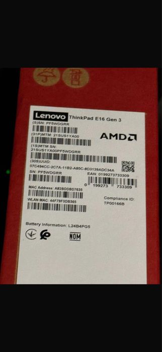 Laptop Lenovo ThinkPad E16 Gen 3
