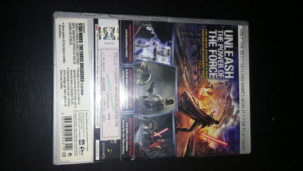 PS2 Game (PlayStation 2) Star Wars The Force Unleashed (Opt. Condition)64286104918018121