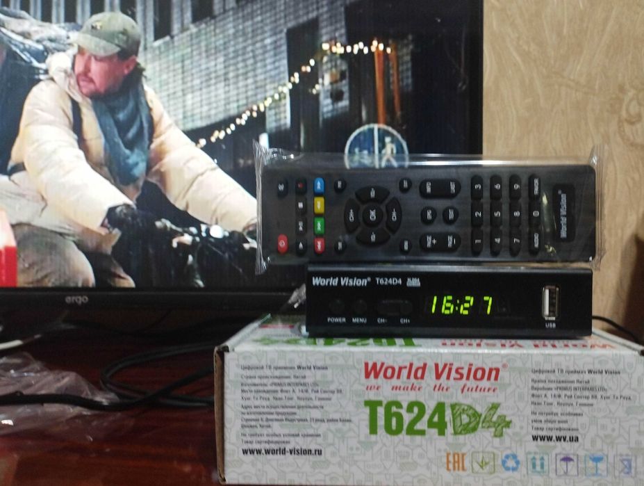 Т2 тюнер World Vision T624D4 у металевому корпусі