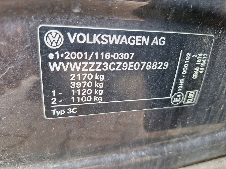 vw volkswagen passat b6 3c 3c5 kombi variant tylny zderzak tył pdc lc8z