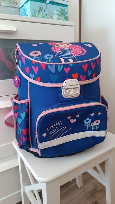 Plecak tornister Hama granatowy jak nowy