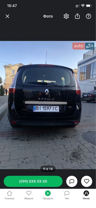 Продам Renault scenic 1.4 2011 газ/бензин