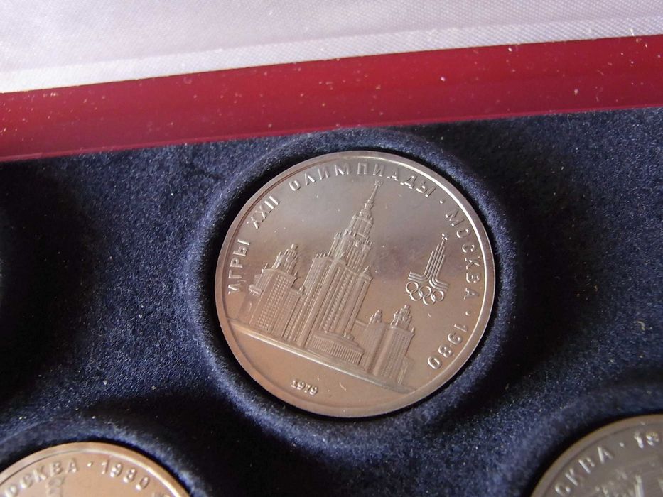 ZSRR 1 rubel Olimpiada Moskwa 1980.Komplet 6szt.TOP!