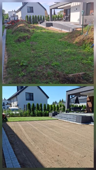 Zakładanie trawnika, rębak,karczowanie, nawodnienia, glebogryzarka