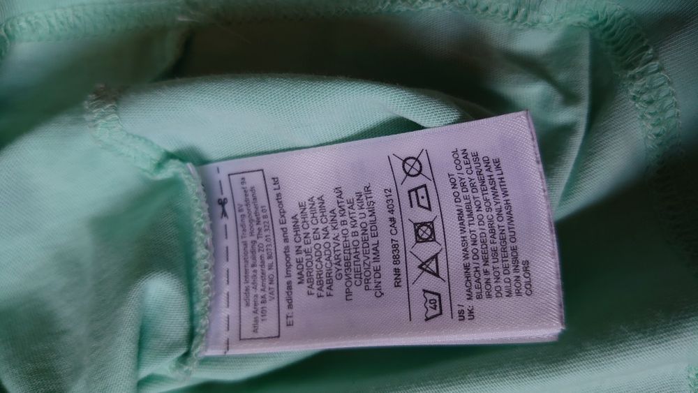 Adidas Neo tshirt damski crop top L szeroki krótki seledyn lato y2k