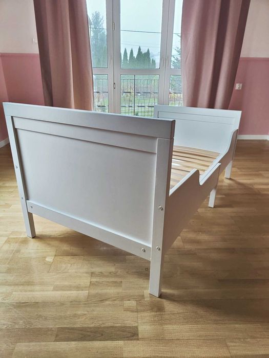 Łóżko Materac IKEA SUNDVIK Lite drewno Regulowana Długość 80x200
