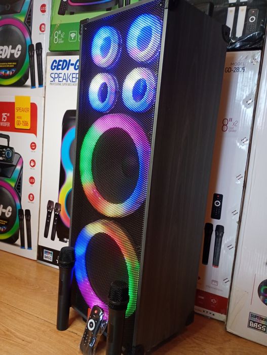 Караоке акустика SinG-90(Bluetooth,SD,USB,FM,ДУ)2микрофона