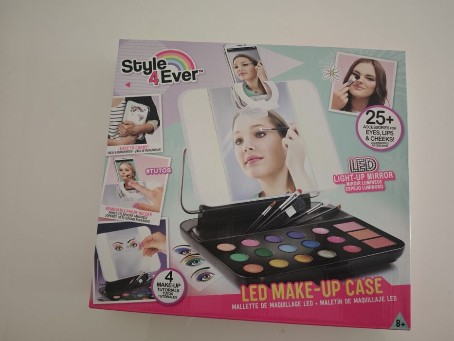 Mala maquilhagem com espelho