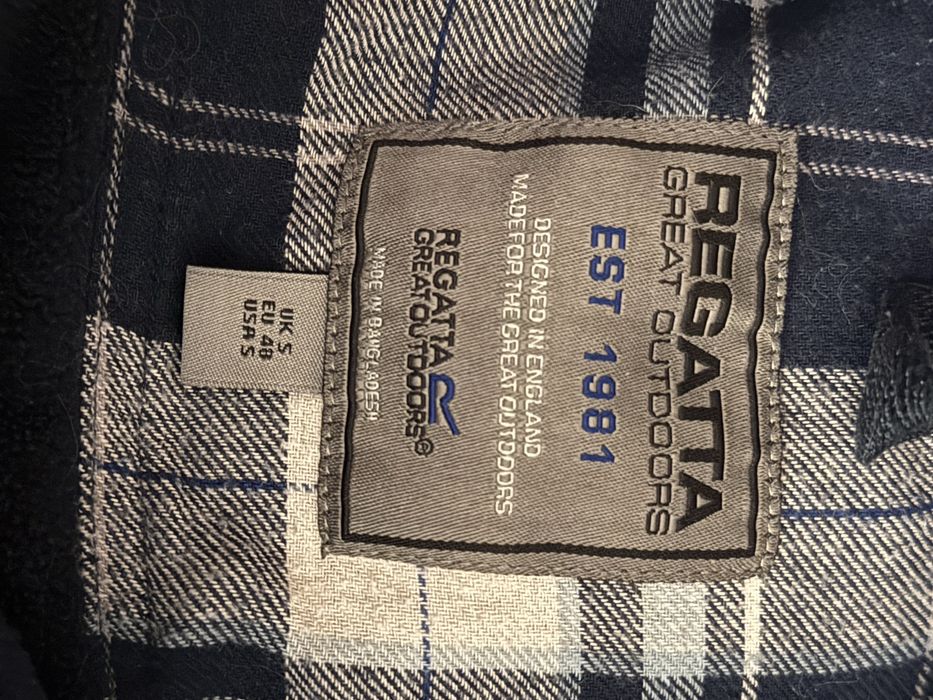 Koszula męska wierzchnia S Regatta w kratę