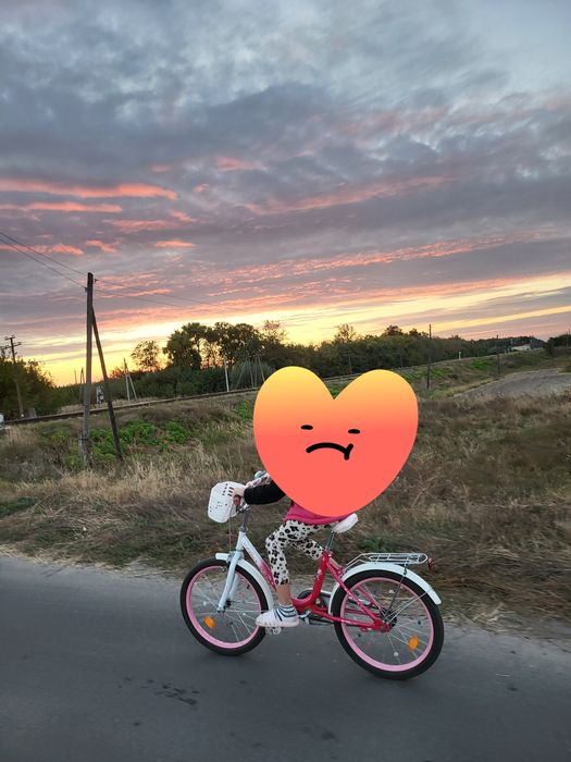 Велосипед для дівчинки 4-5-6-7-8 років