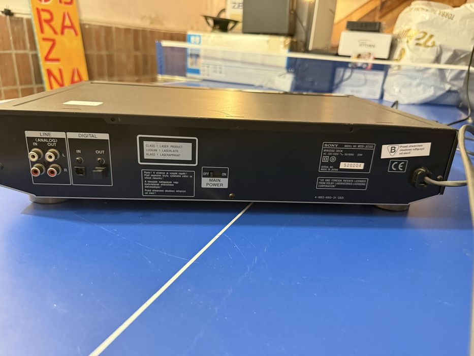 Sony minidisc deck MDS-JE500