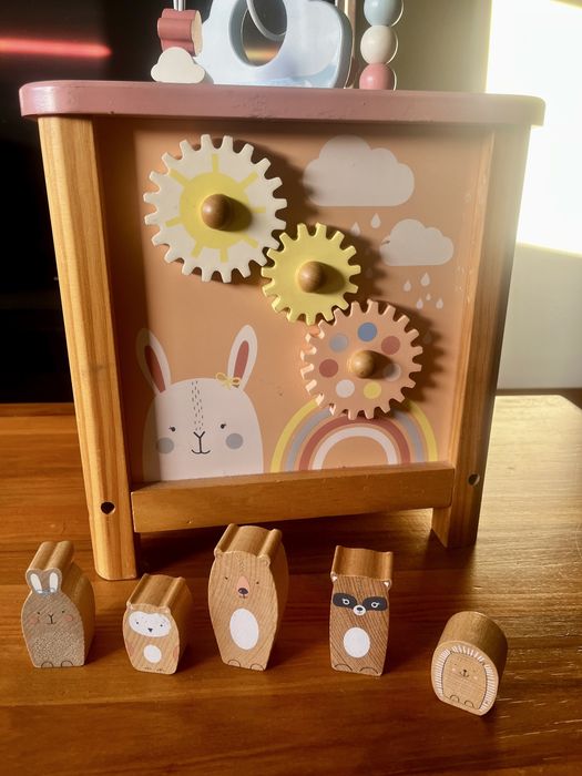 Cubo de atividades grande para bebé